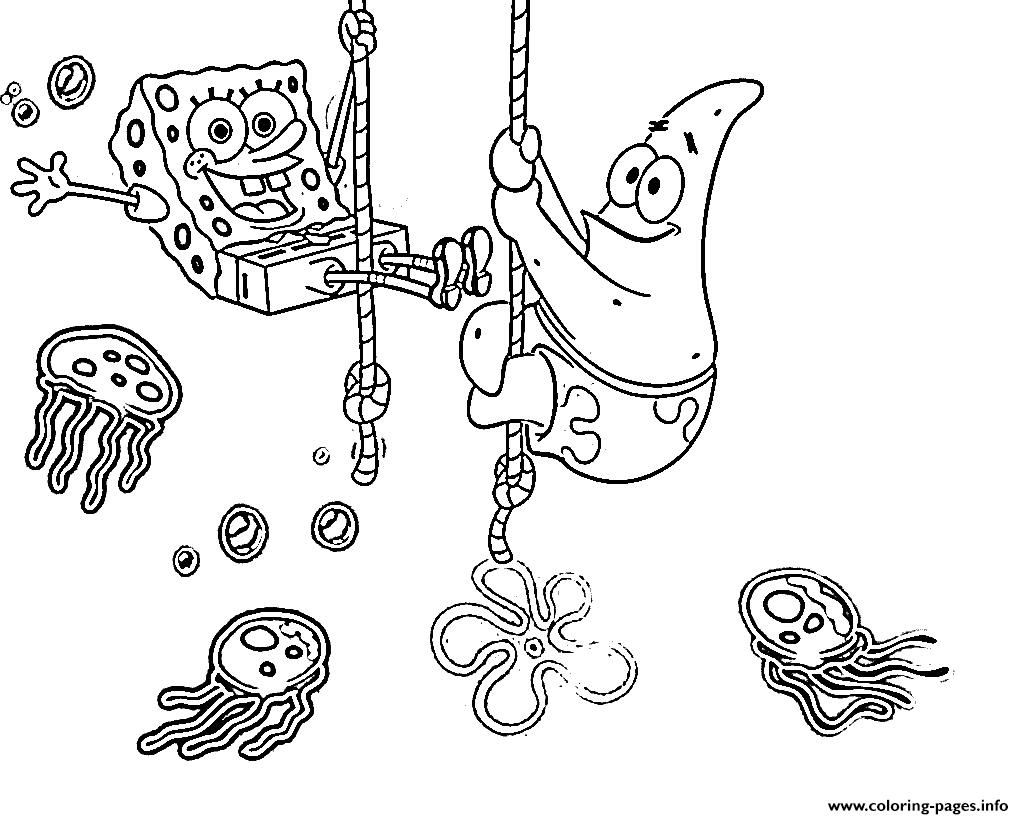 Spongebob Cartoon Coloring Pages Printable 74