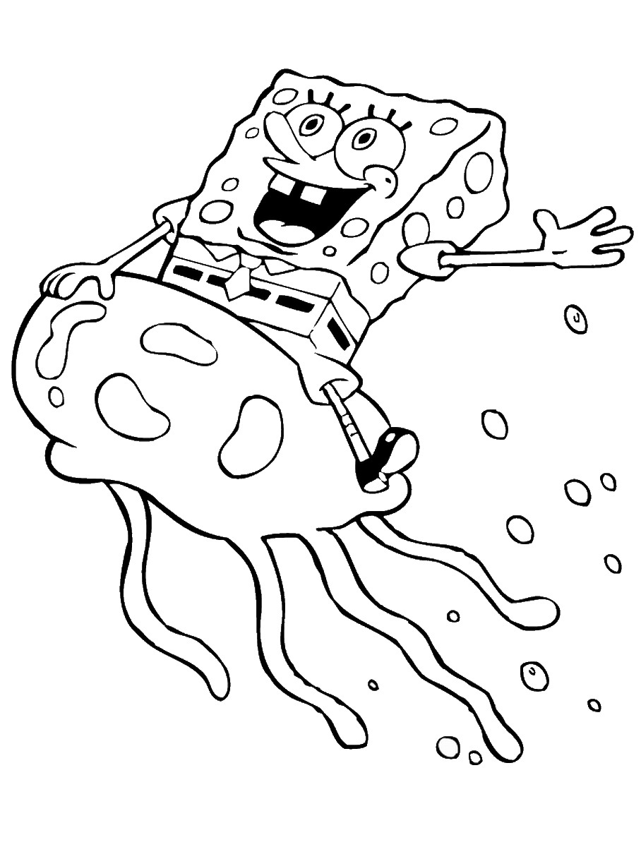 Spongebob Cartoon Coloring Pages Printable 82