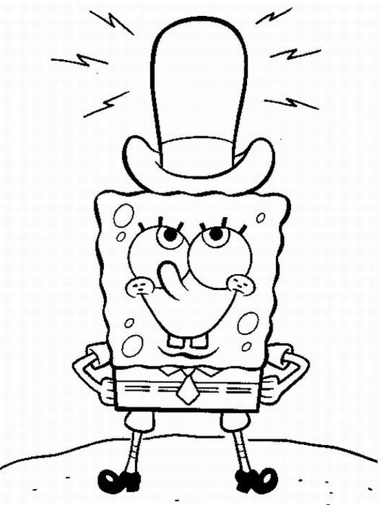 Spongebob Cartoon Coloring Pages Printable 84