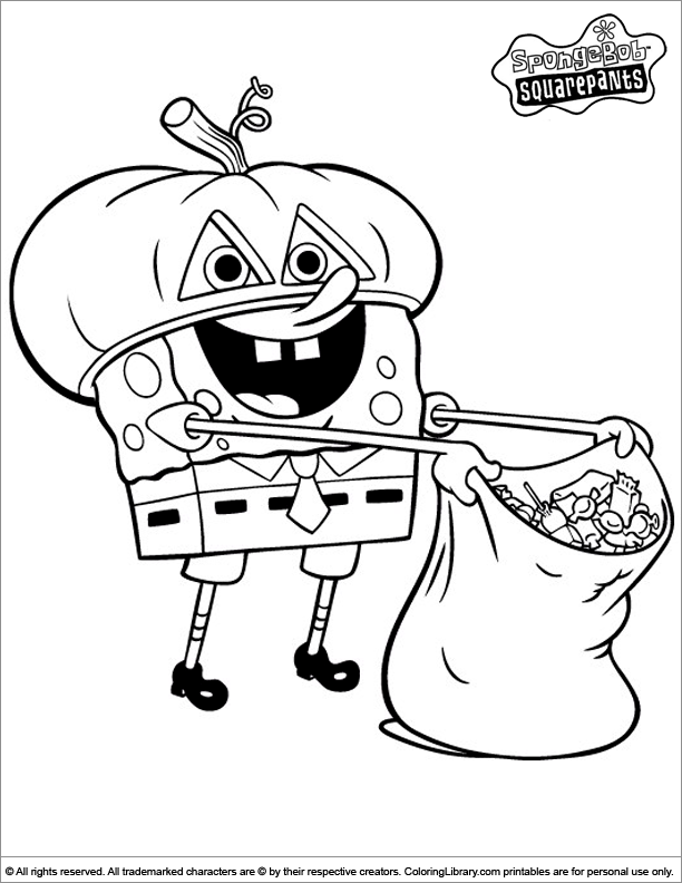 Spongebob Cartoon Coloring Pages Printable 85