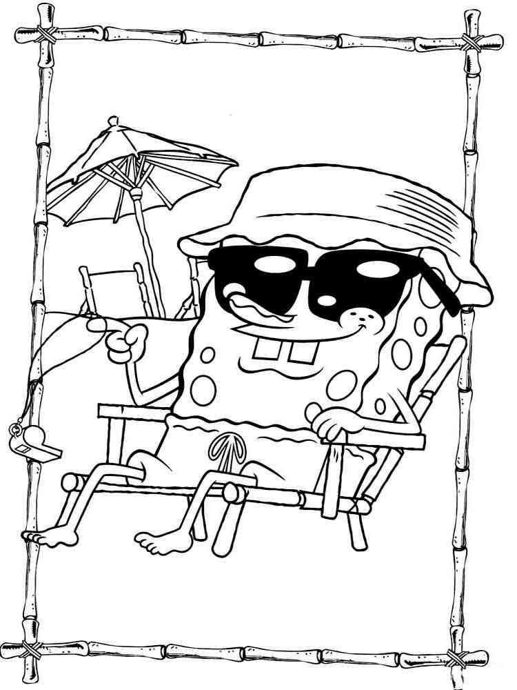 Spongebob Cartoon Coloring Pages Printable 9