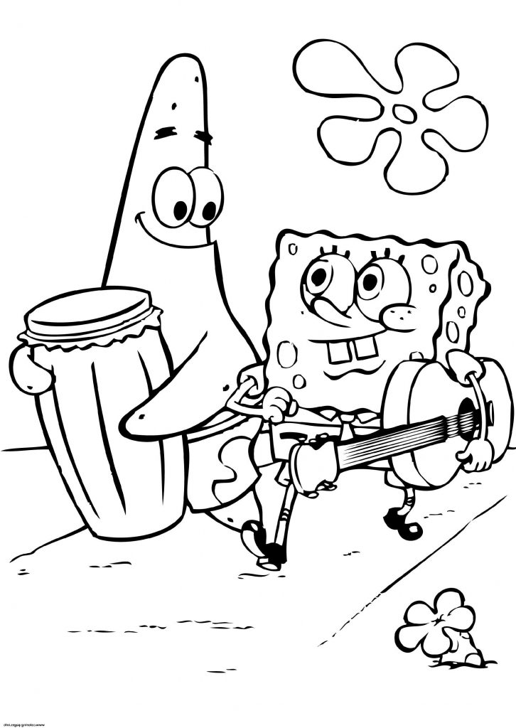 Spongebob Cartoon Coloring Pages Printable 93