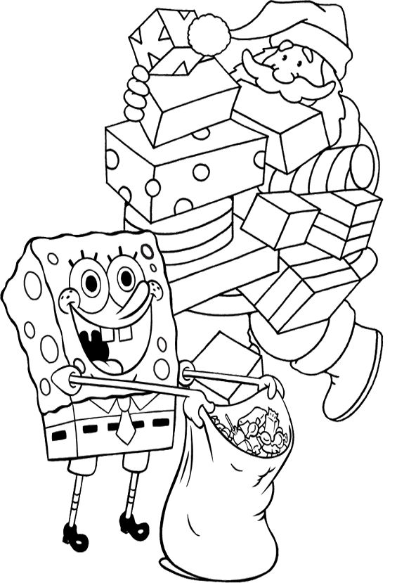 Spongebob Cartoon Coloring Pages Printable 97