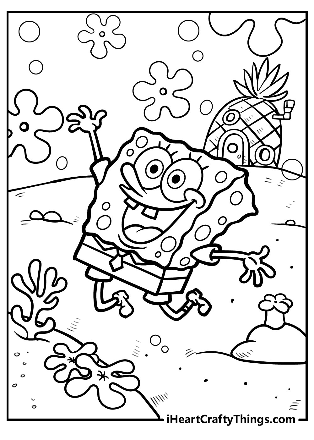 Spongebob Cartoon Coloring Pages Printable 99