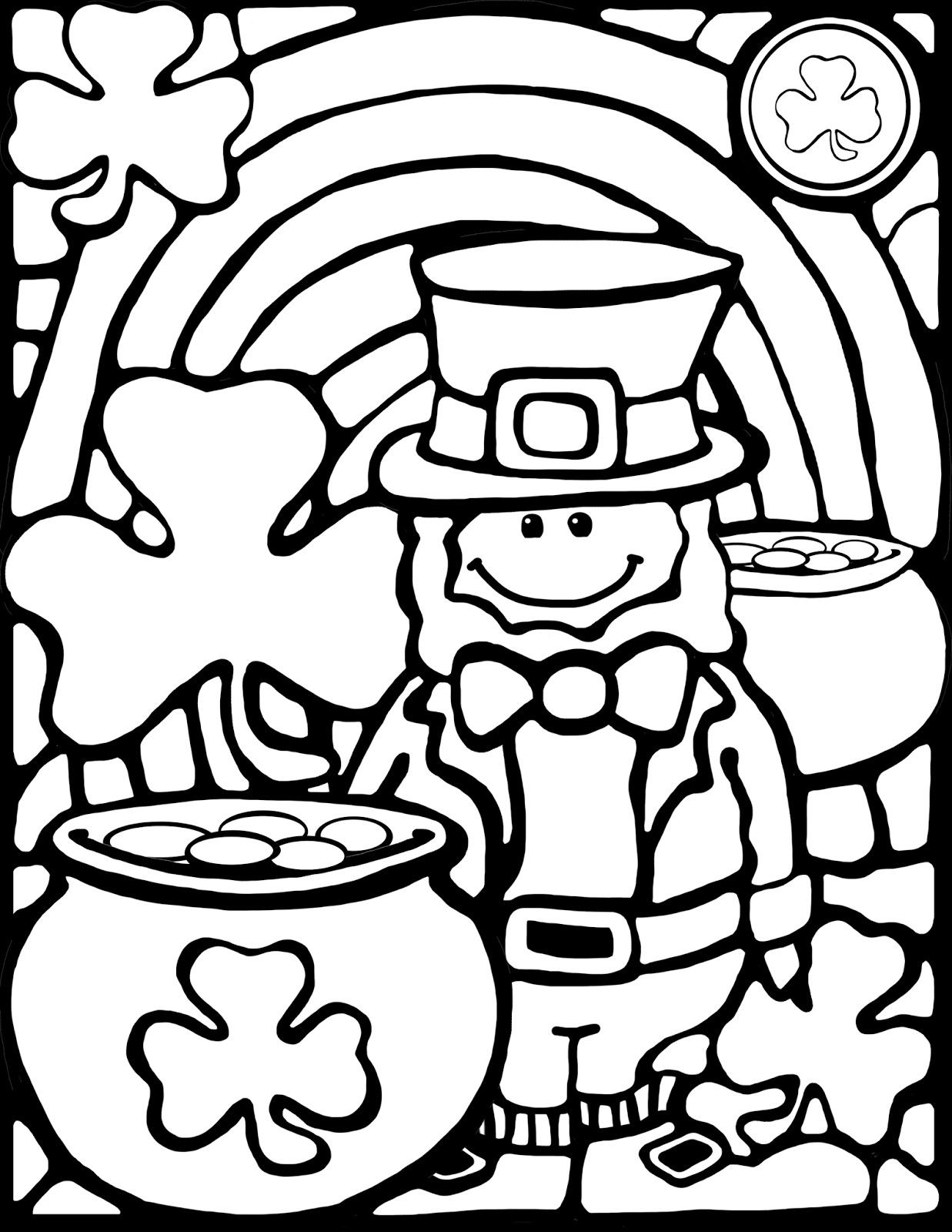 St Patricks Day Coloring Pages FREE Printable 1