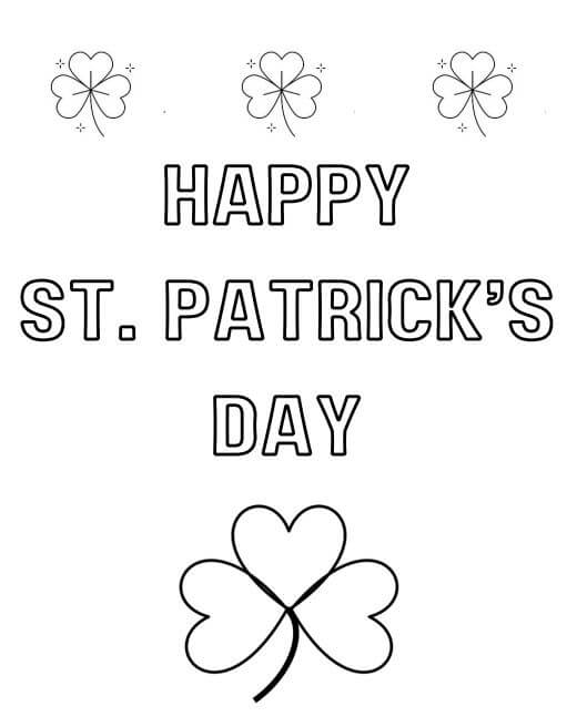 St Patricks Day Coloring Pages FREE Printable 12