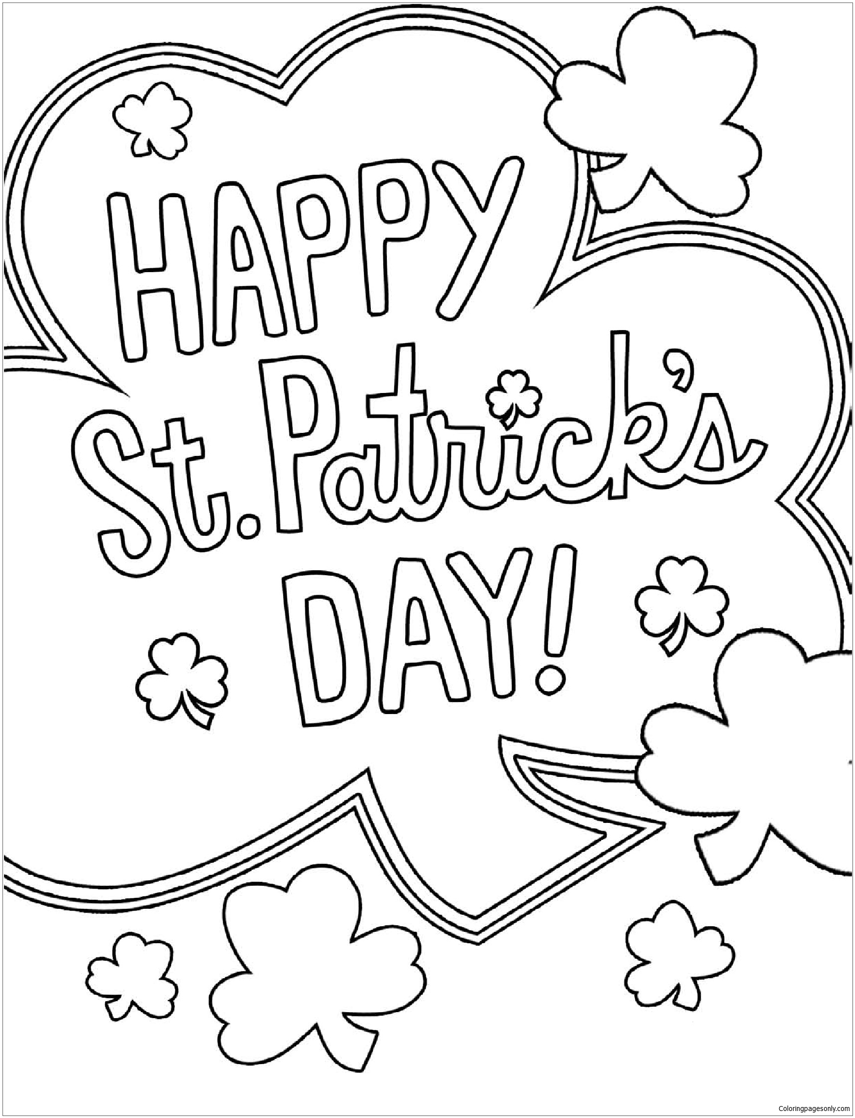 St Patricks Day Coloring Pages FREE Printable 13