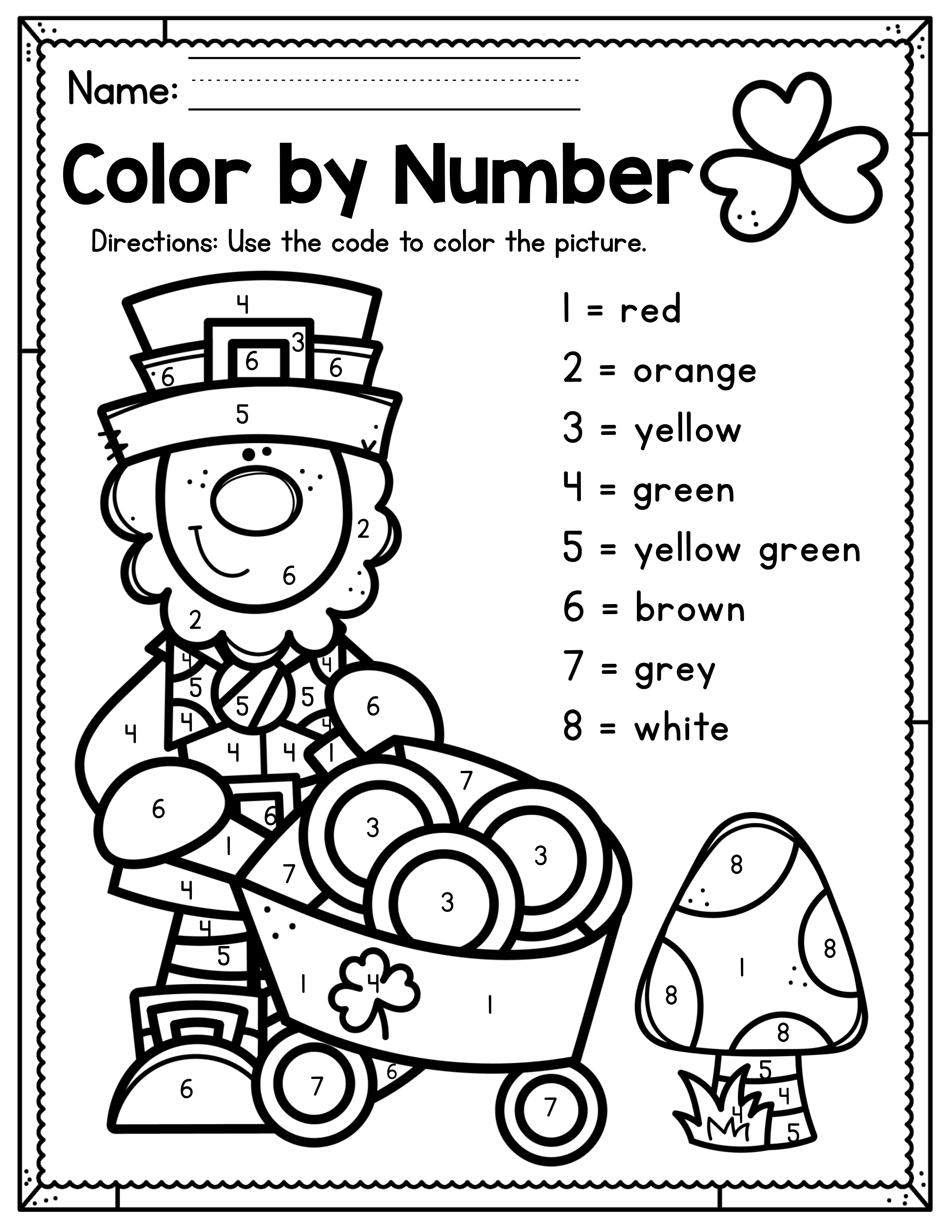 St Patricks Day Coloring Pages FREE Printable 24