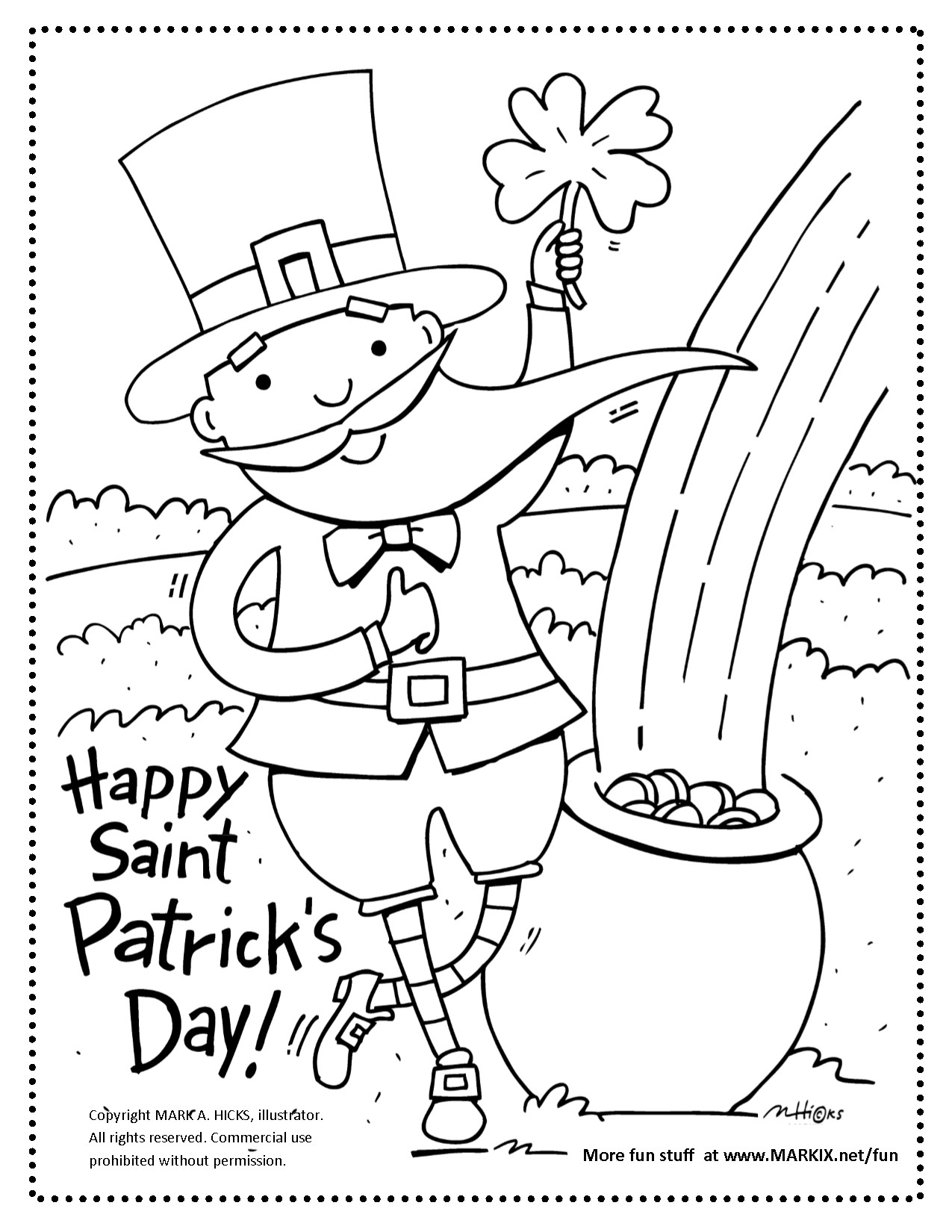 St Patricks Day Coloring Pages FREE Printable 46