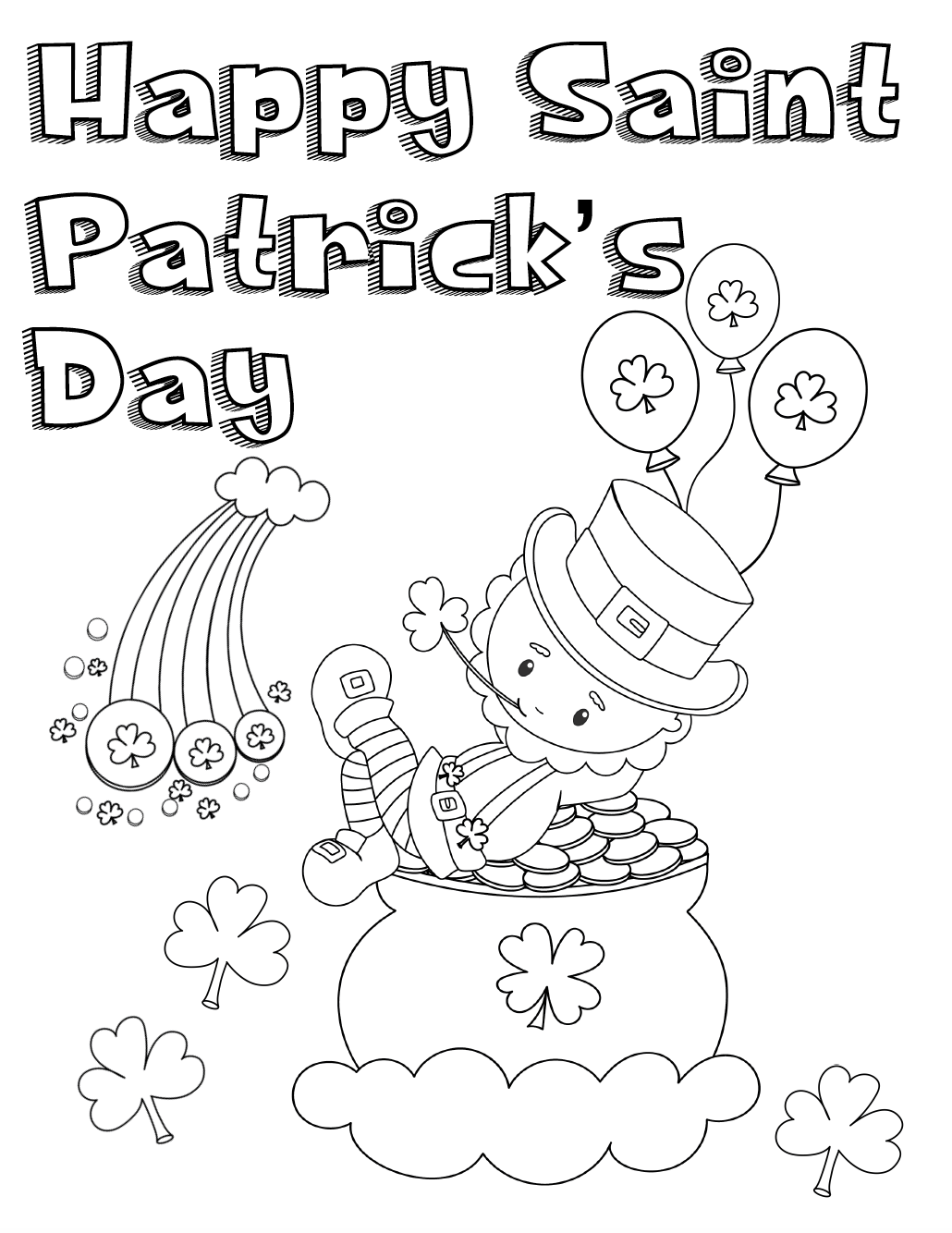 St Patricks Day Coloring Pages FREE Printable 69