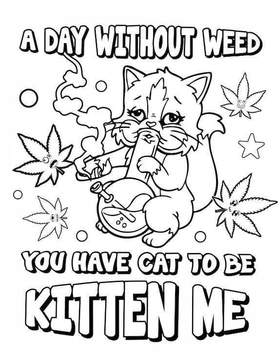 Stoner Coloring Pages for Adult Printables 104