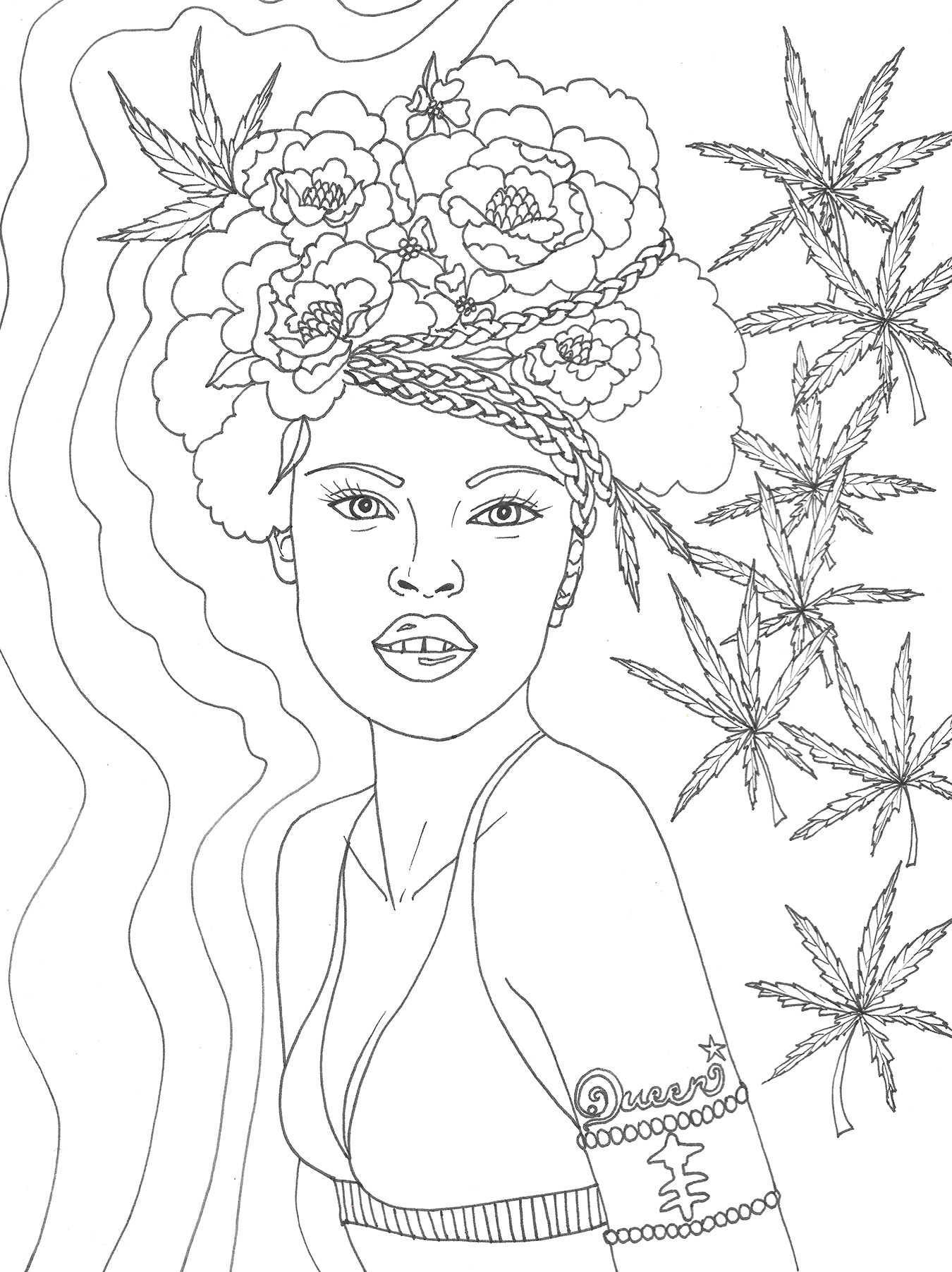 Stoner Coloring Pages for Adult Printables 105