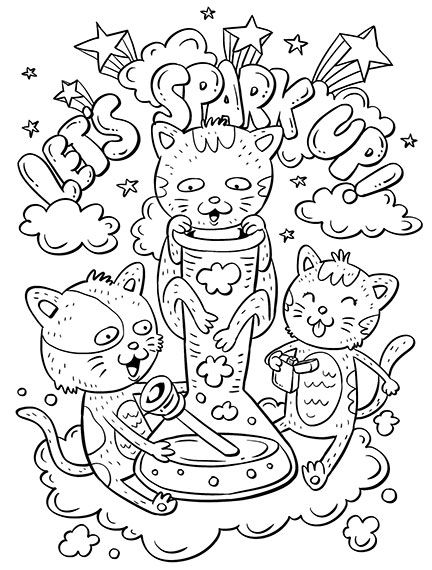 Stoner Coloring Pages for Adult Printables 109