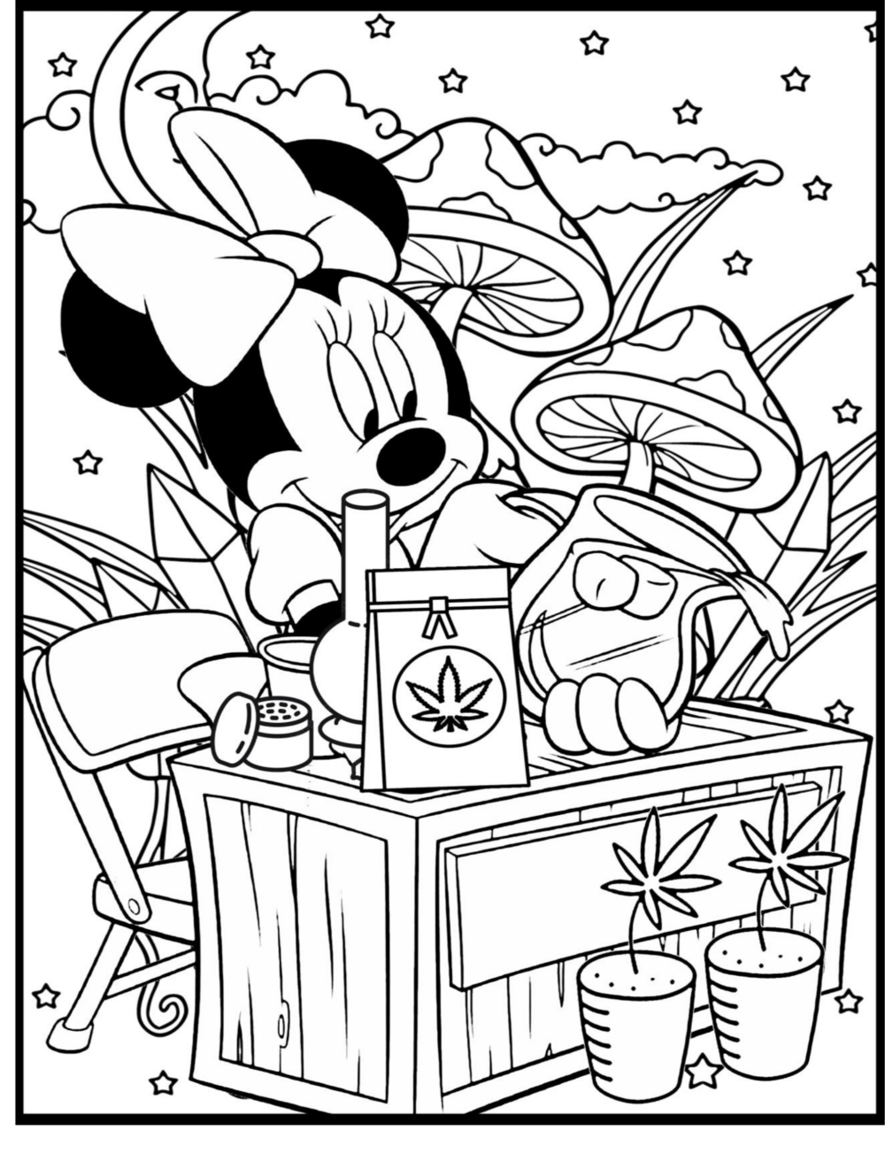 Stoner Coloring Pages for Adult Printables 110