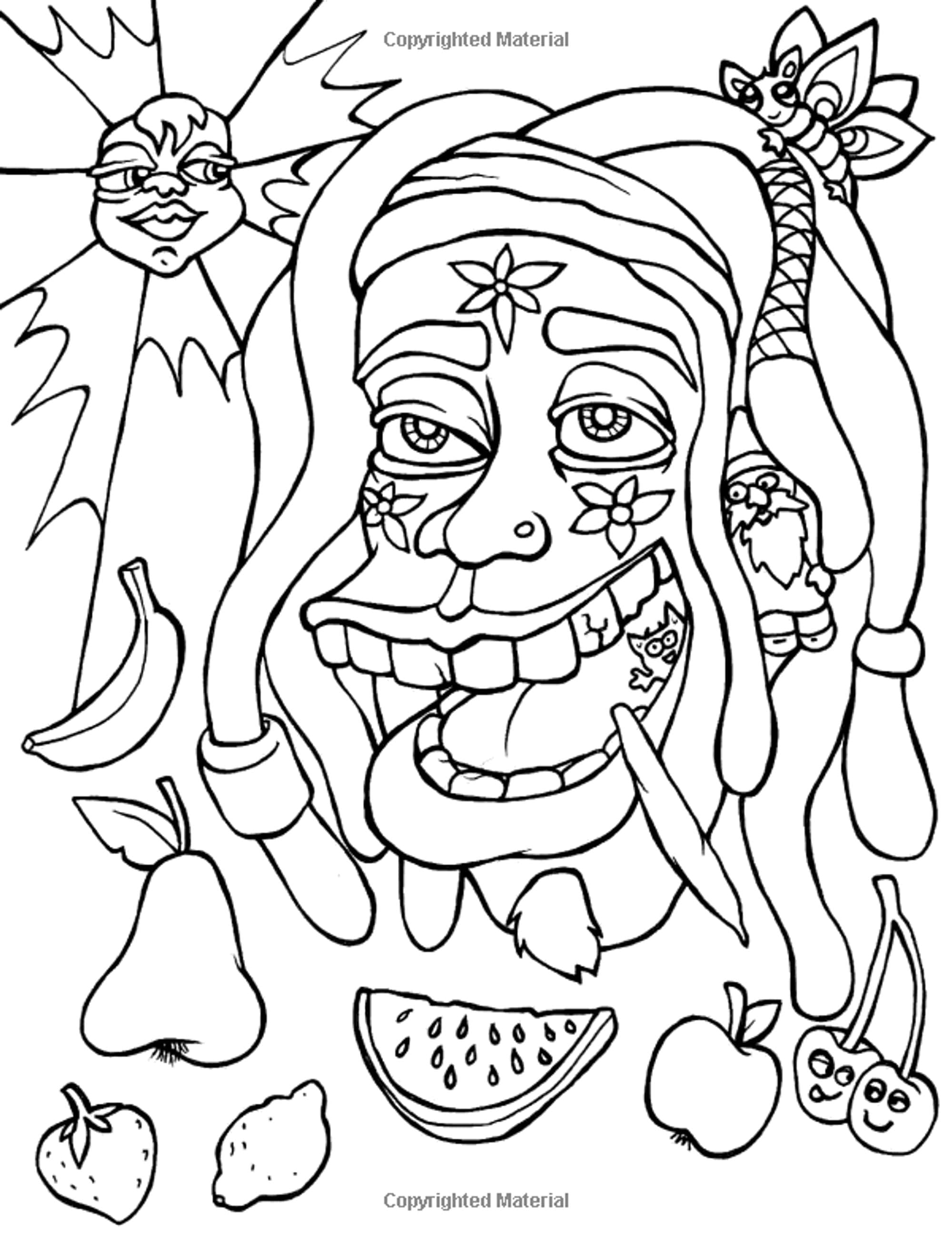 Stoner Coloring Pages for Adult Printables 112