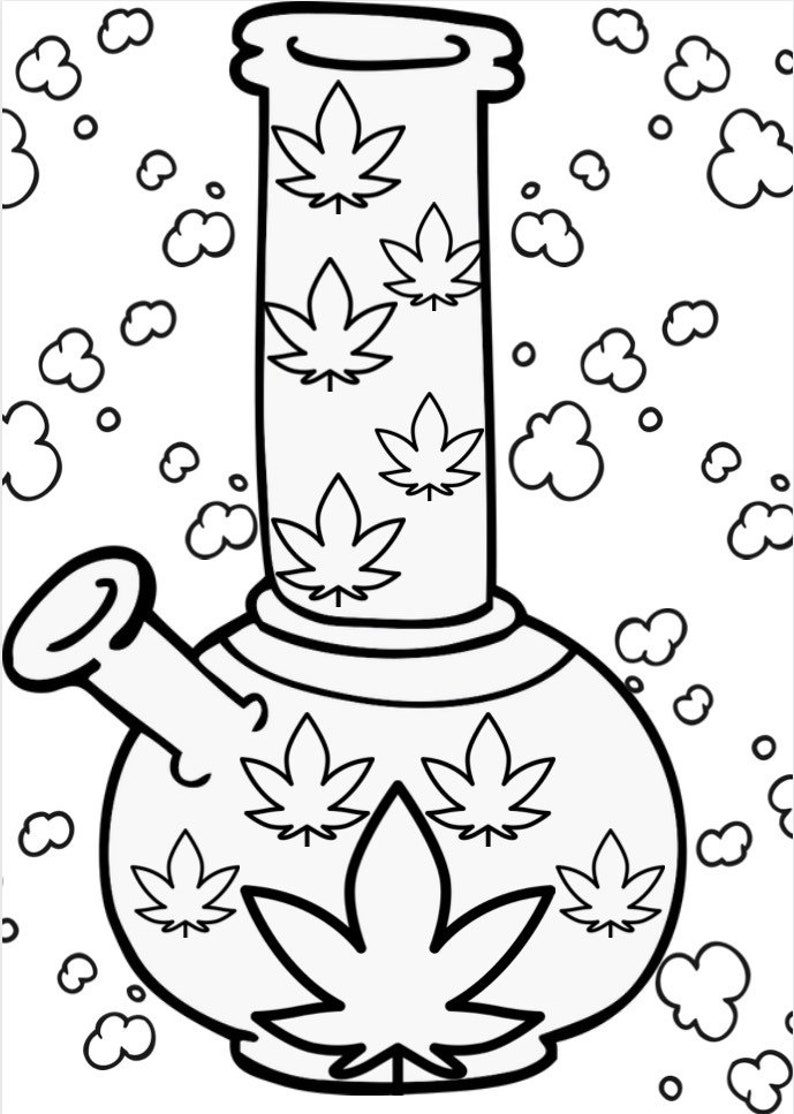 Stoner Coloring Pages for Adult Printables 16