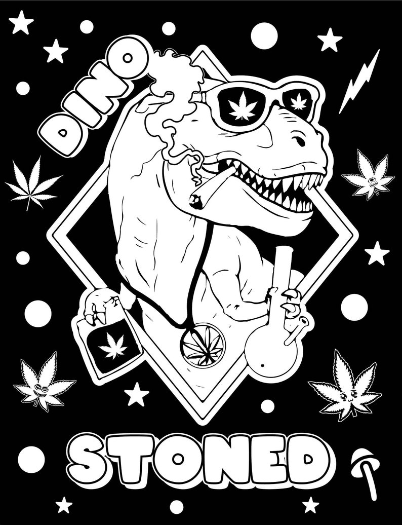 Stoner Coloring Pages for Adult Printables 20