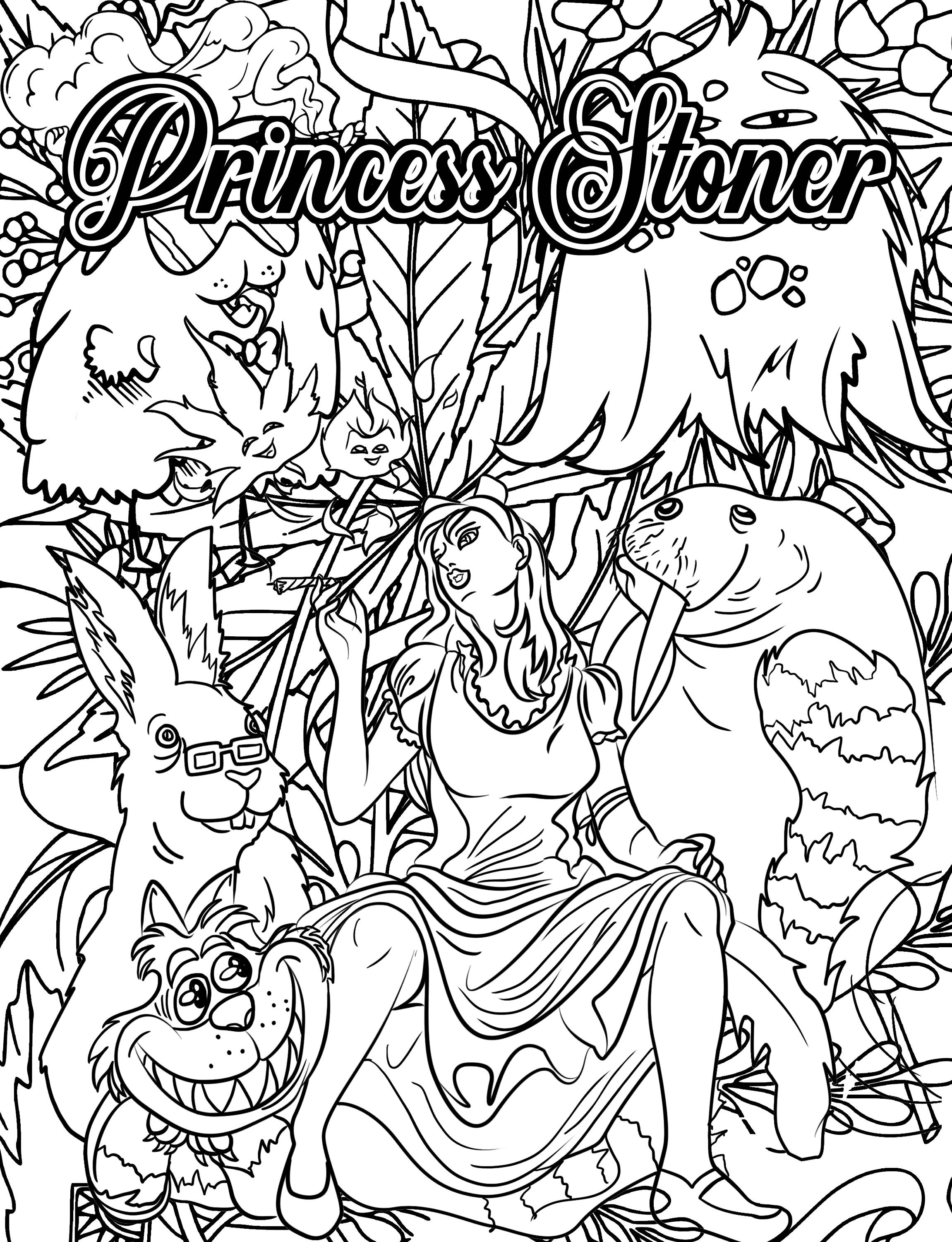 Stoner Coloring Pages for Adult Printables 21