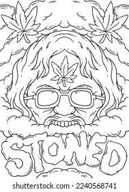 Stoner Coloring Pages for Adult Printables 24