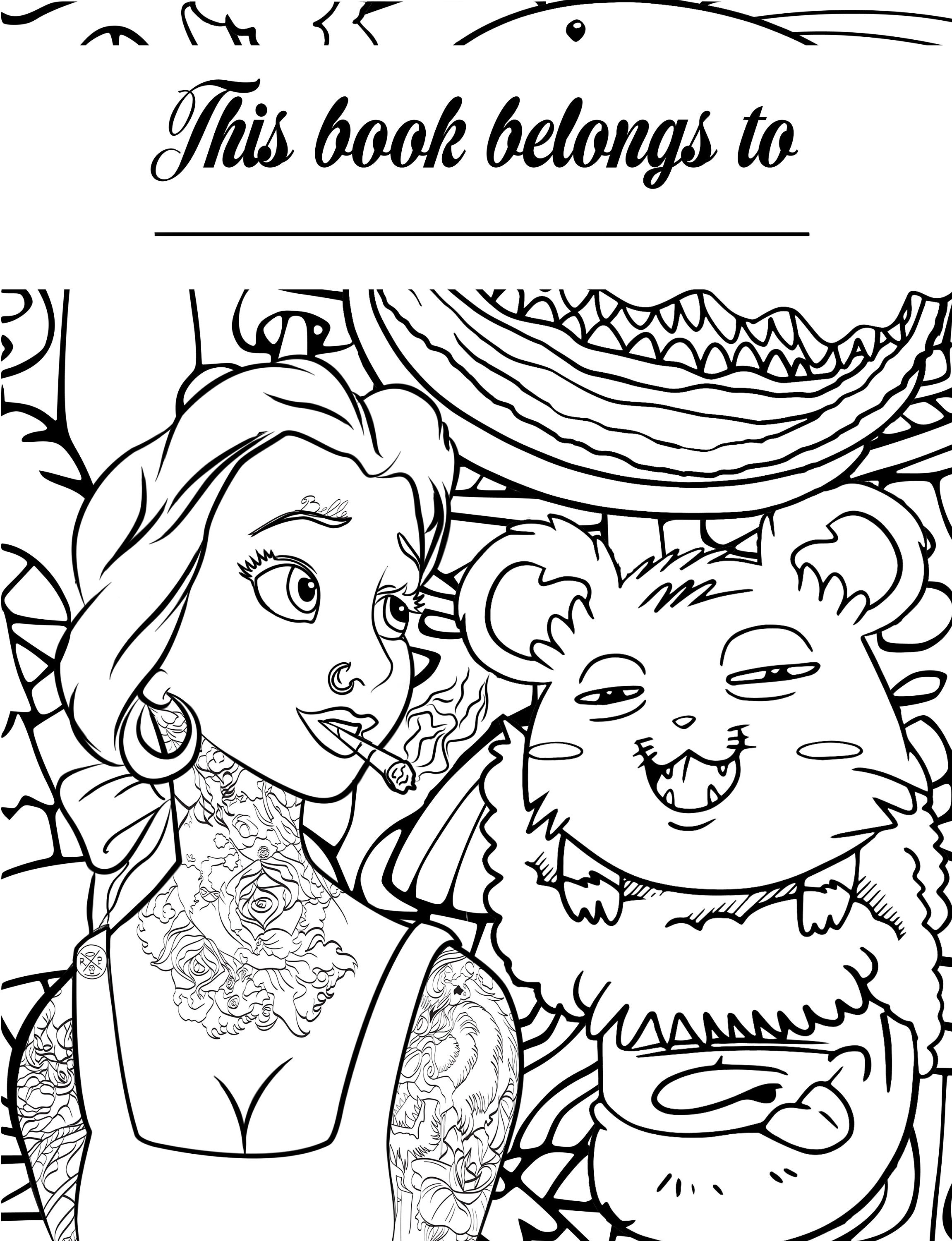 Stoner Coloring Pages for Adult Printables 25