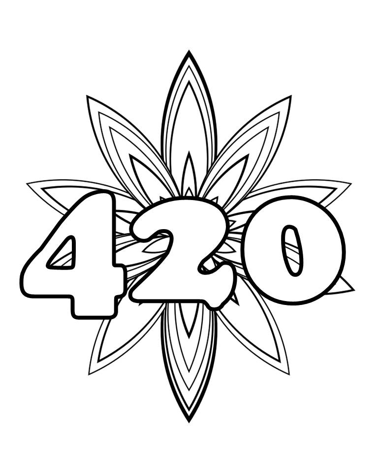 Stoner Coloring Pages for Adult Printables 26