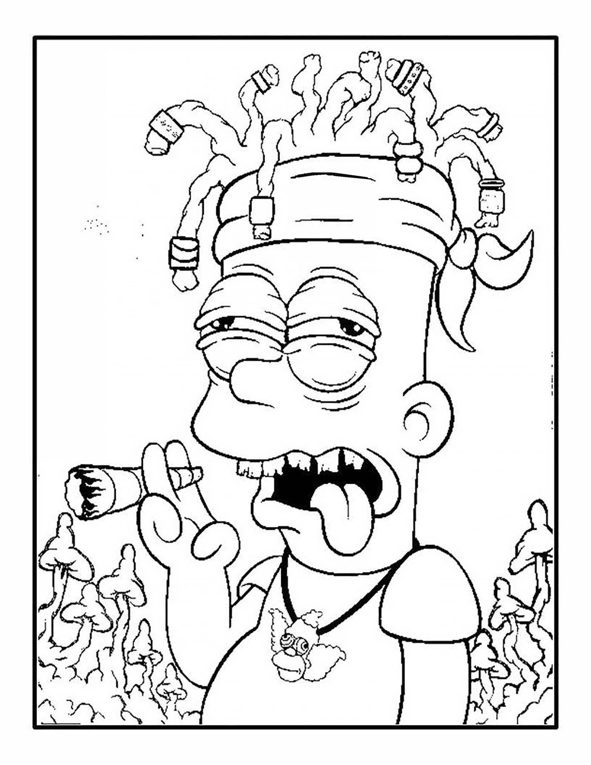 Stoner Coloring Pages for Adult Printables 30