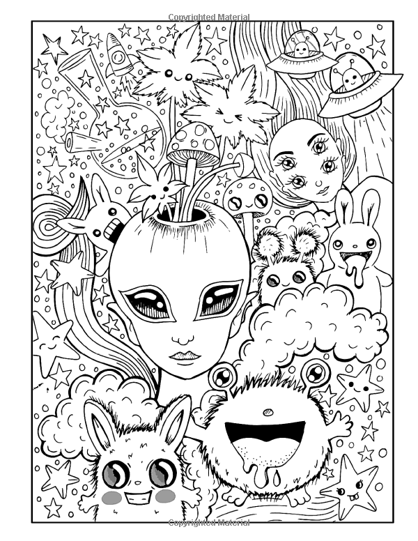 Stoner Coloring Pages for Adult Printables 34