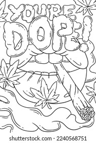 Stoner Coloring Pages for Adult Printables 35