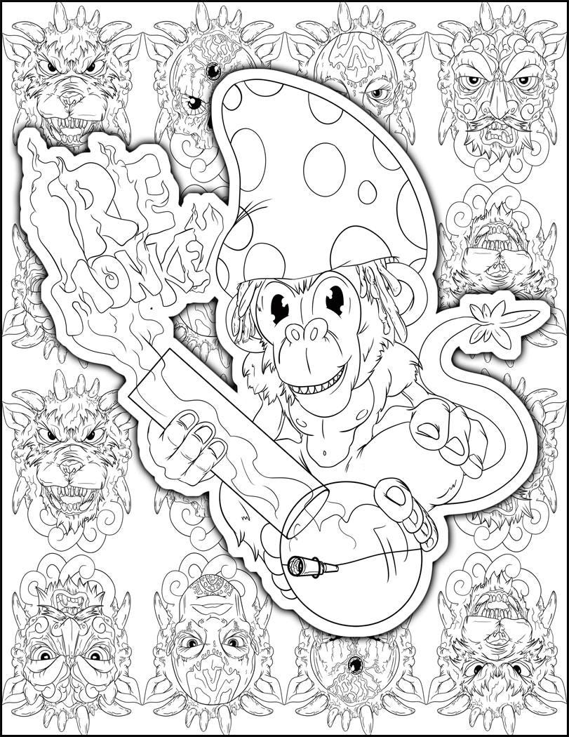 Stoner Coloring Pages for Adult Printables 38