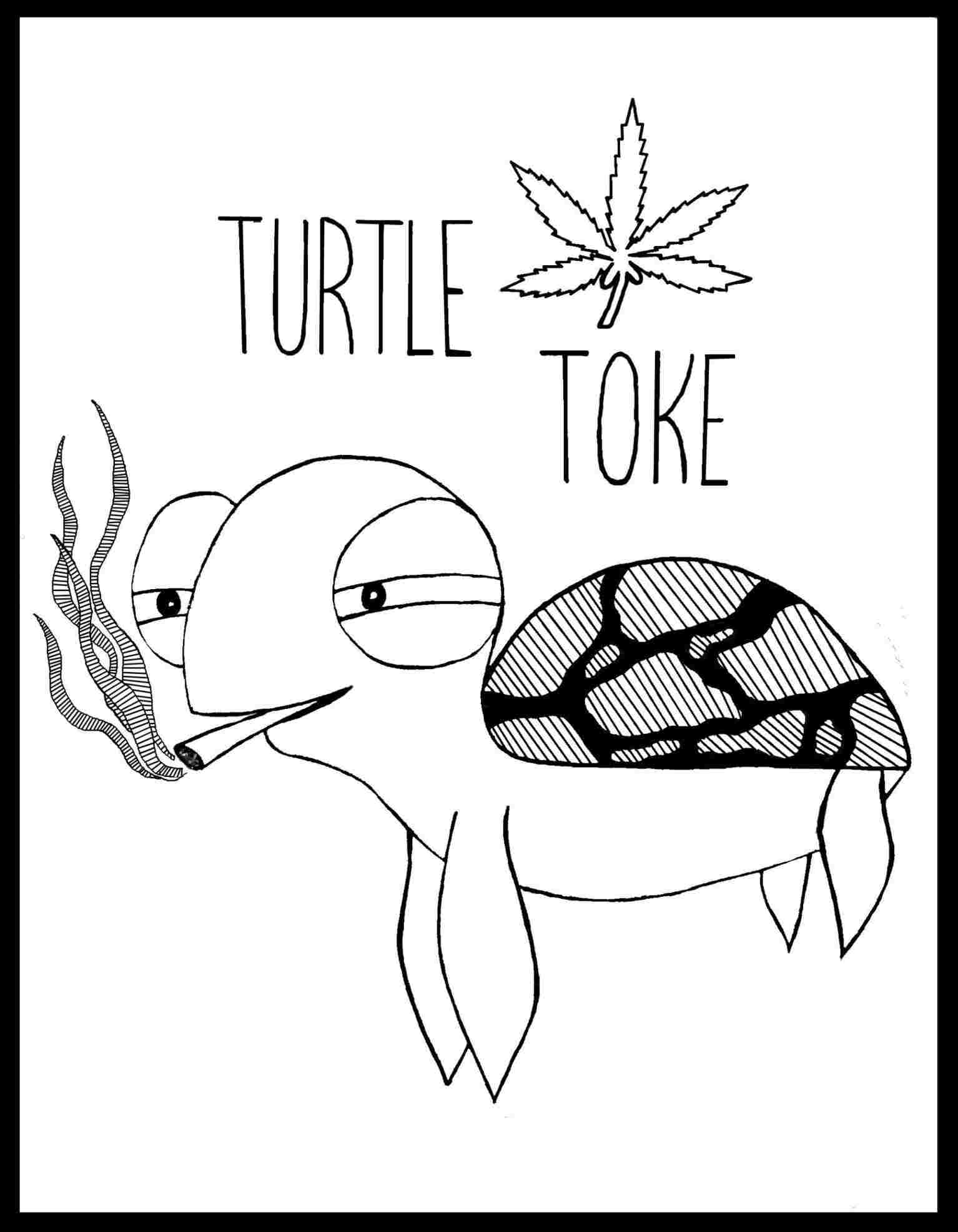 Stoner Coloring Pages for Adult Printables 39