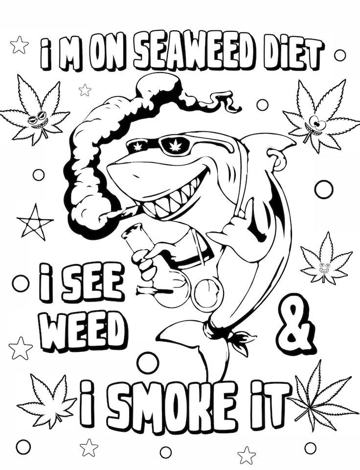 Stoner Coloring Pages for Adult Printables 4