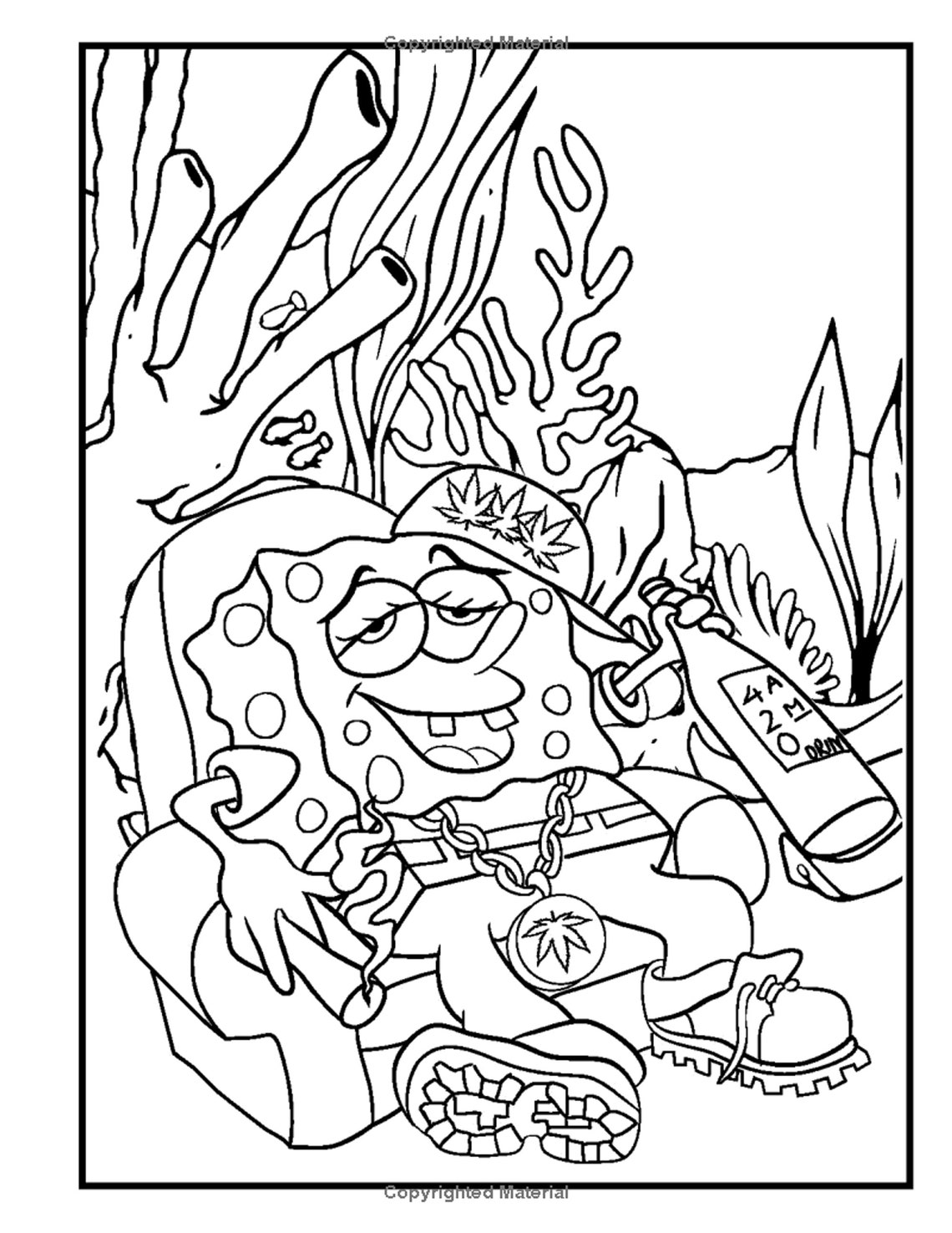 Stoner Coloring Pages for Adult Printables 49