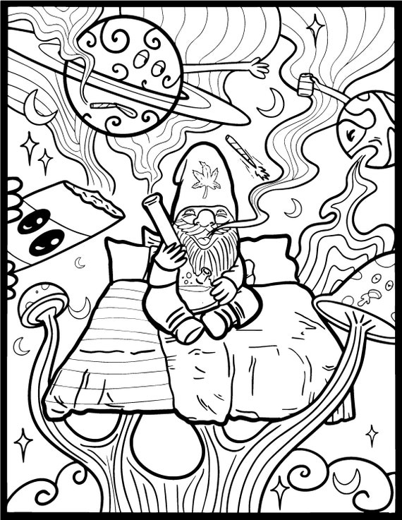 Stoner Coloring Pages for Adult Printables 50