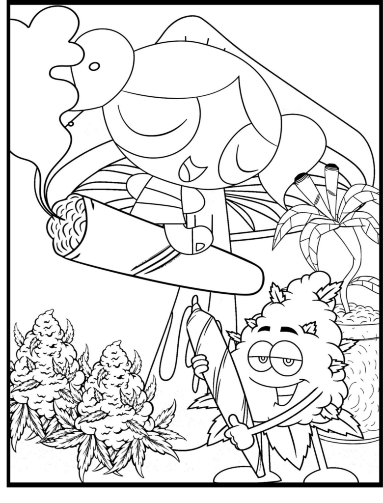 Stoner Coloring Pages for Adult Printables 62