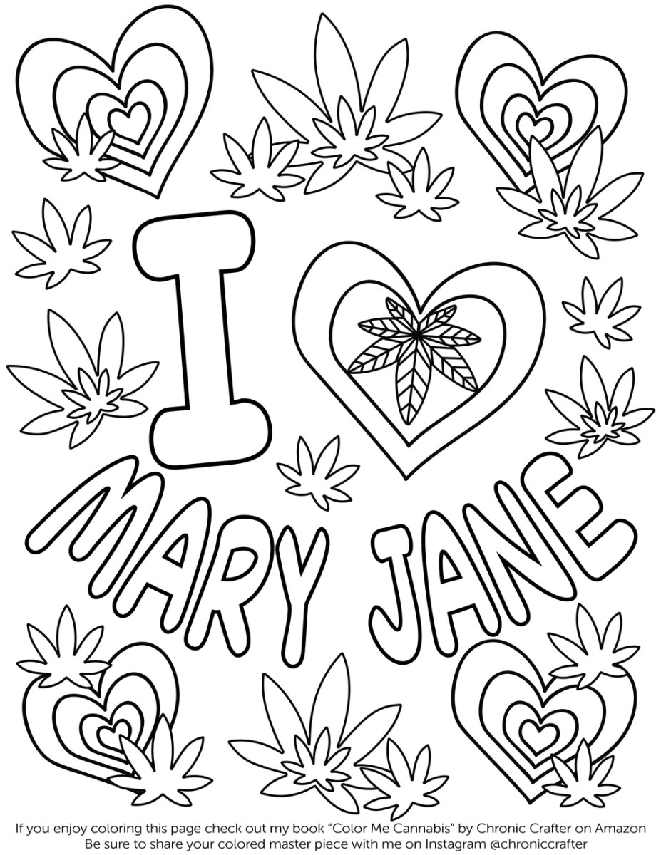 Stoner Coloring Pages for Adult Printables 63