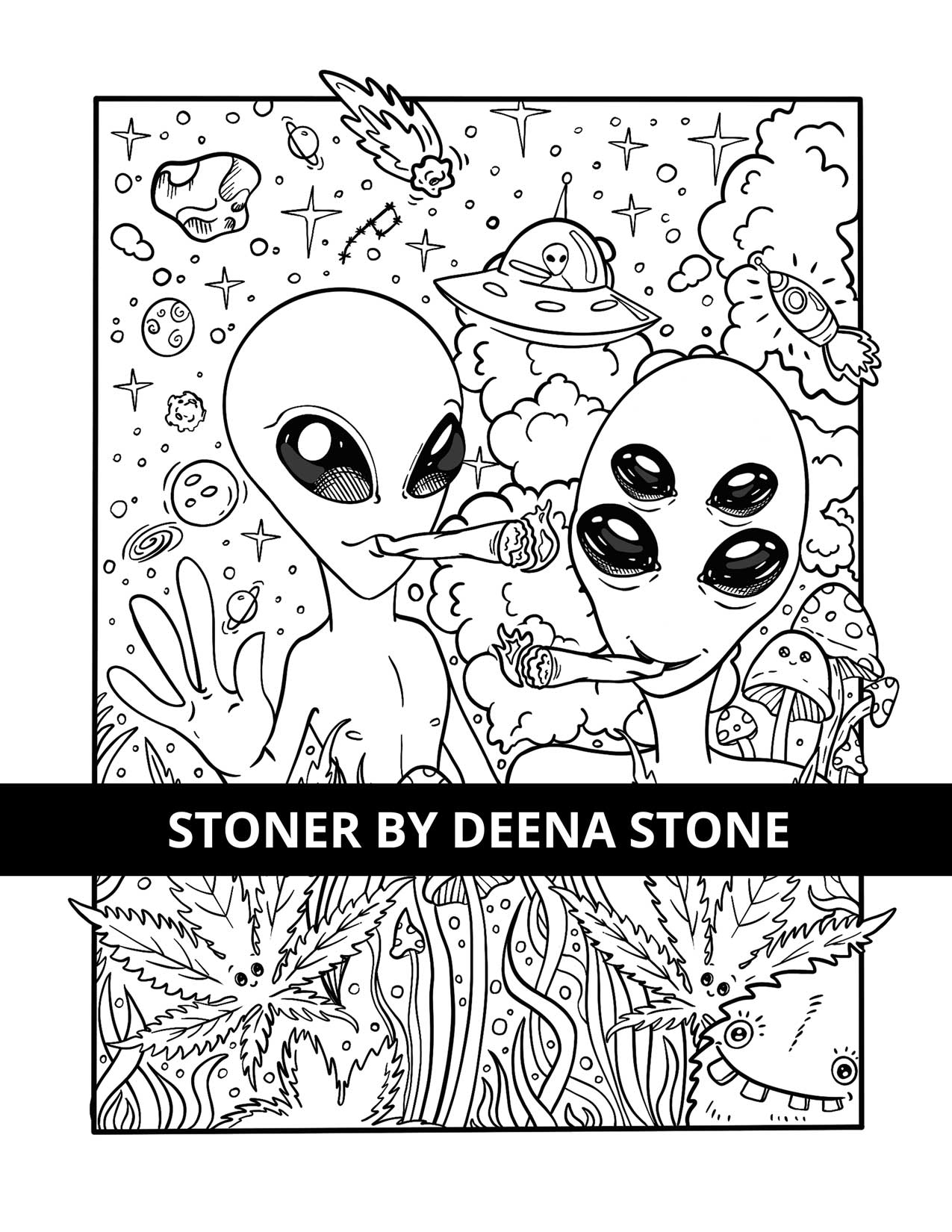 Stoner Coloring Pages for Adult Printables 78