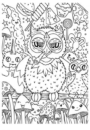 Stoner Coloring Pages for Adult Printables 81