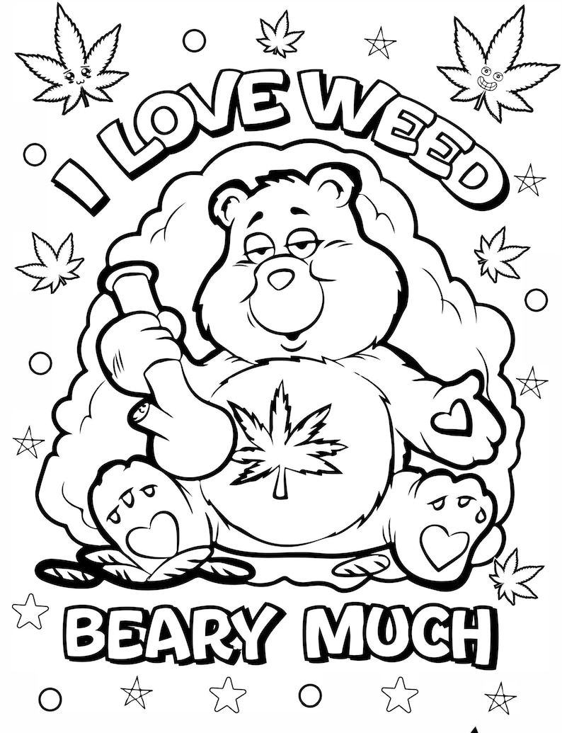 Stoner Coloring Pages for Adult Printables 89