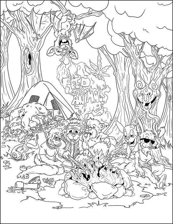 Stoner Coloring Pages for Adult Printables 95