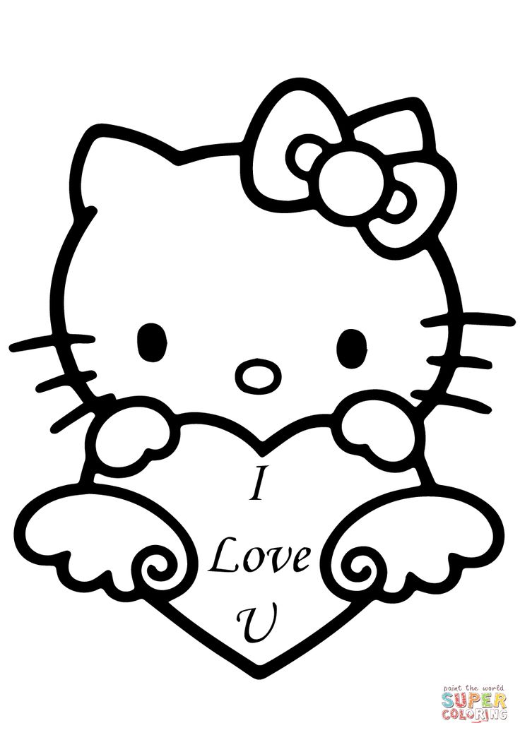 super coloring pages hello kitty