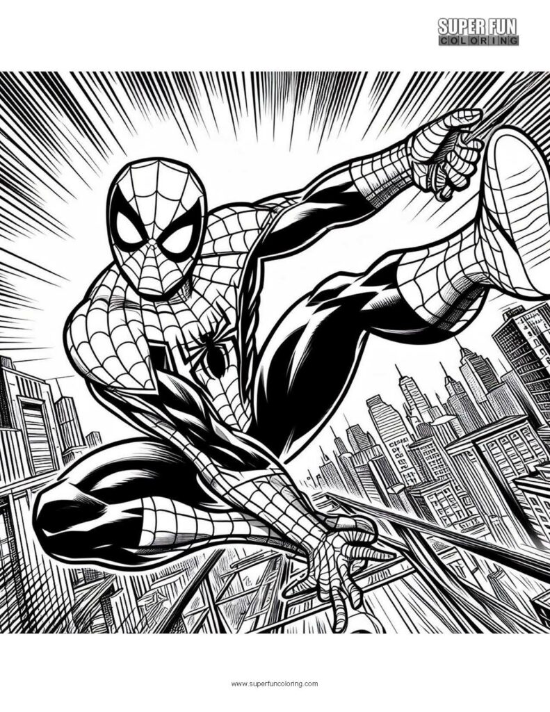 Ultimate Spiderman Coloring Pages Free Printable 43