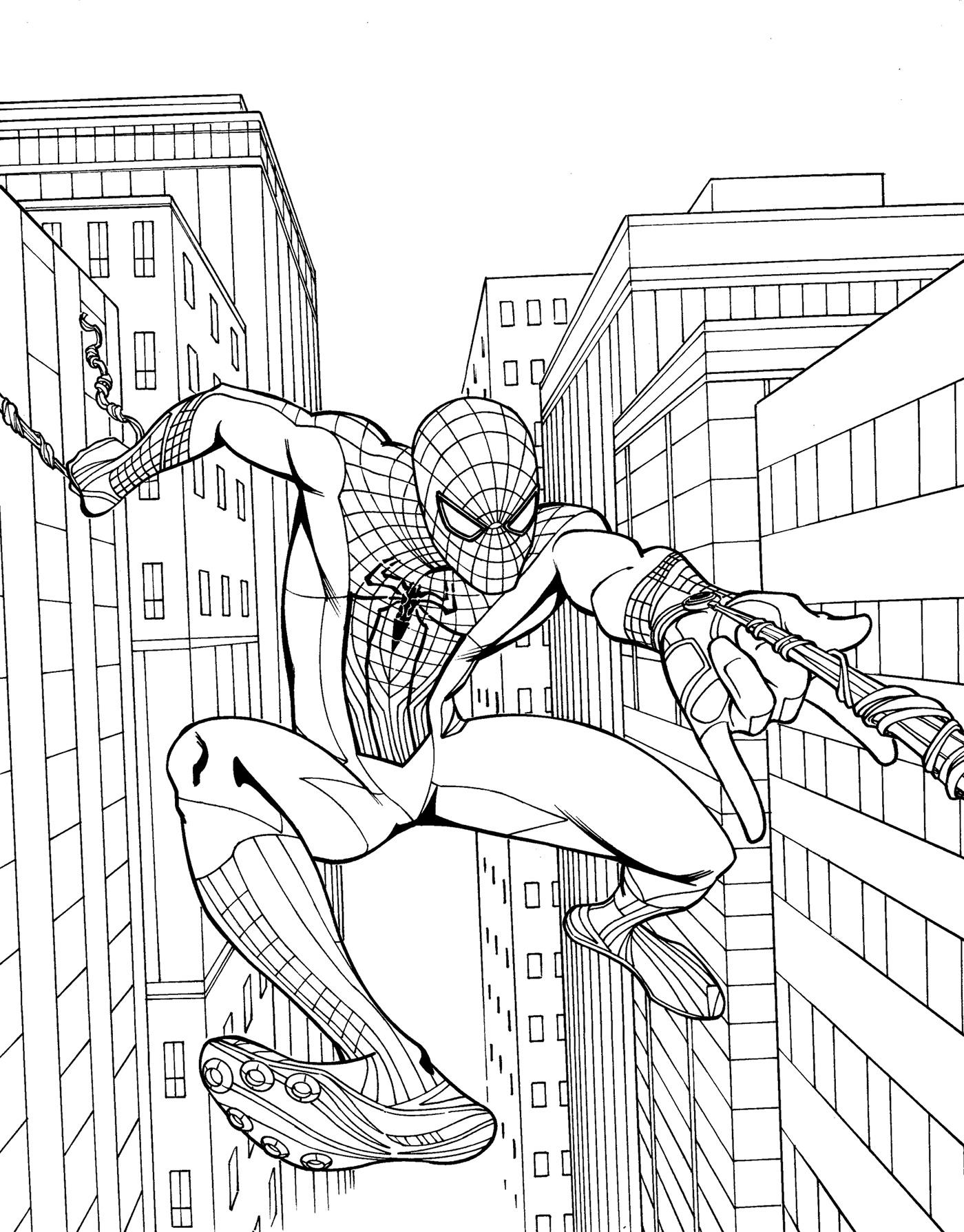 Ultimate Spiderman Coloring Pages Free Printable 94