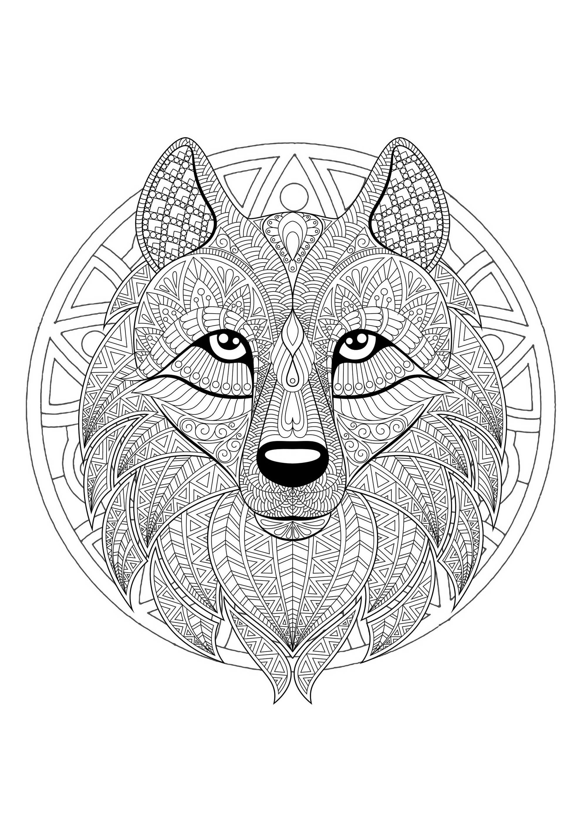 Wolf Coloring Pages FREE Printable 10