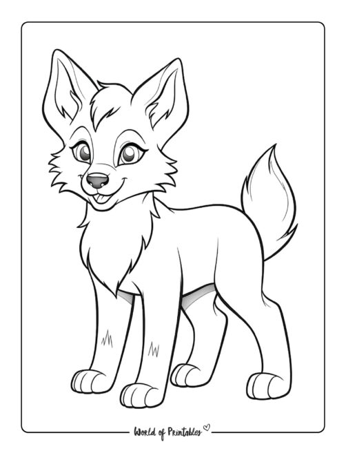 Wolf Coloring Pages FREE Printable 109