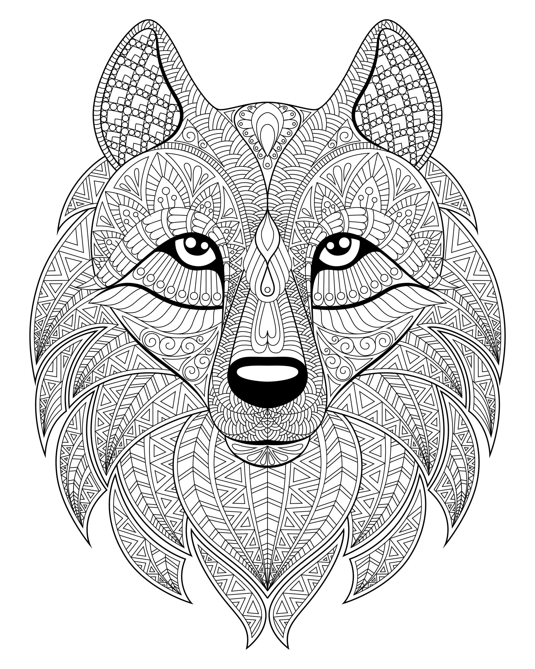 Wolf Coloring Pages FREE Printable 110