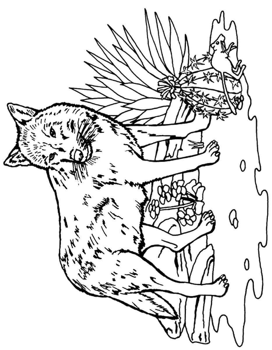 Wolf Coloring Pages FREE Printable 12