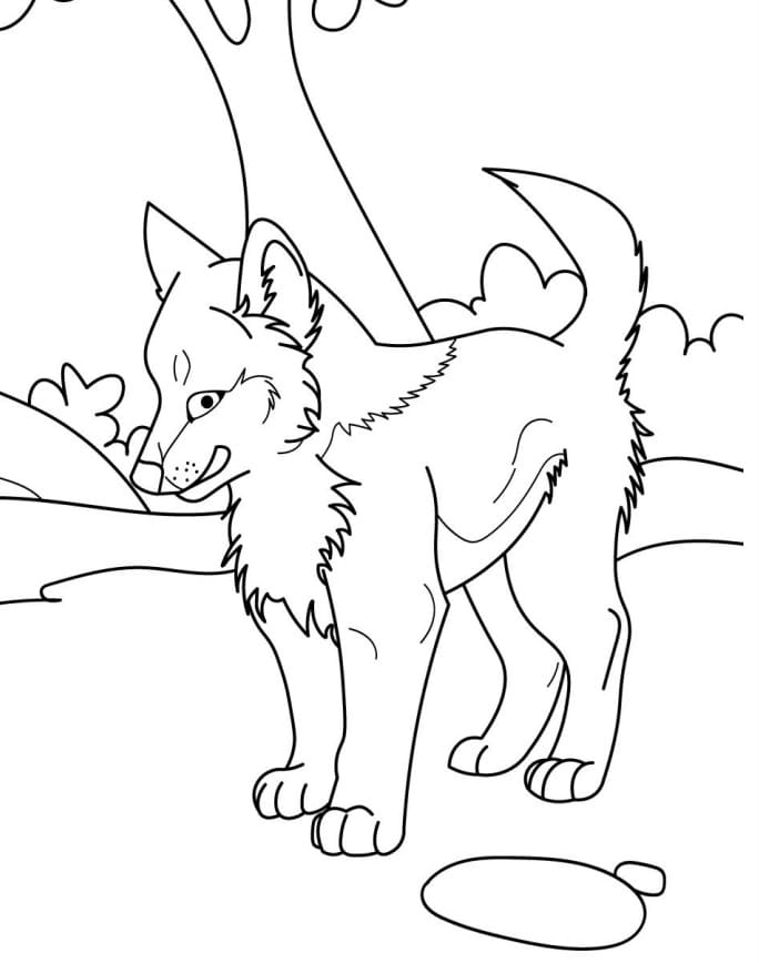 Wolf Coloring Pages FREE Printable 14