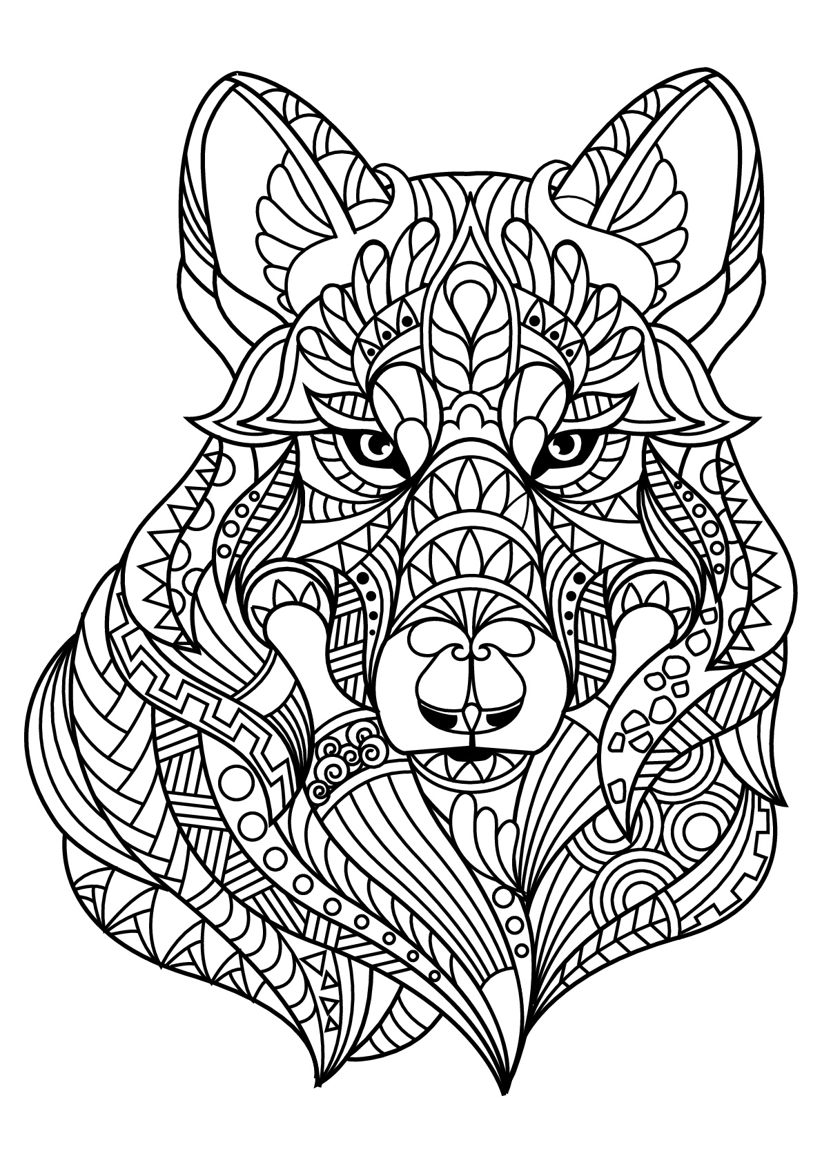 Wolf Coloring Pages FREE Printable 16