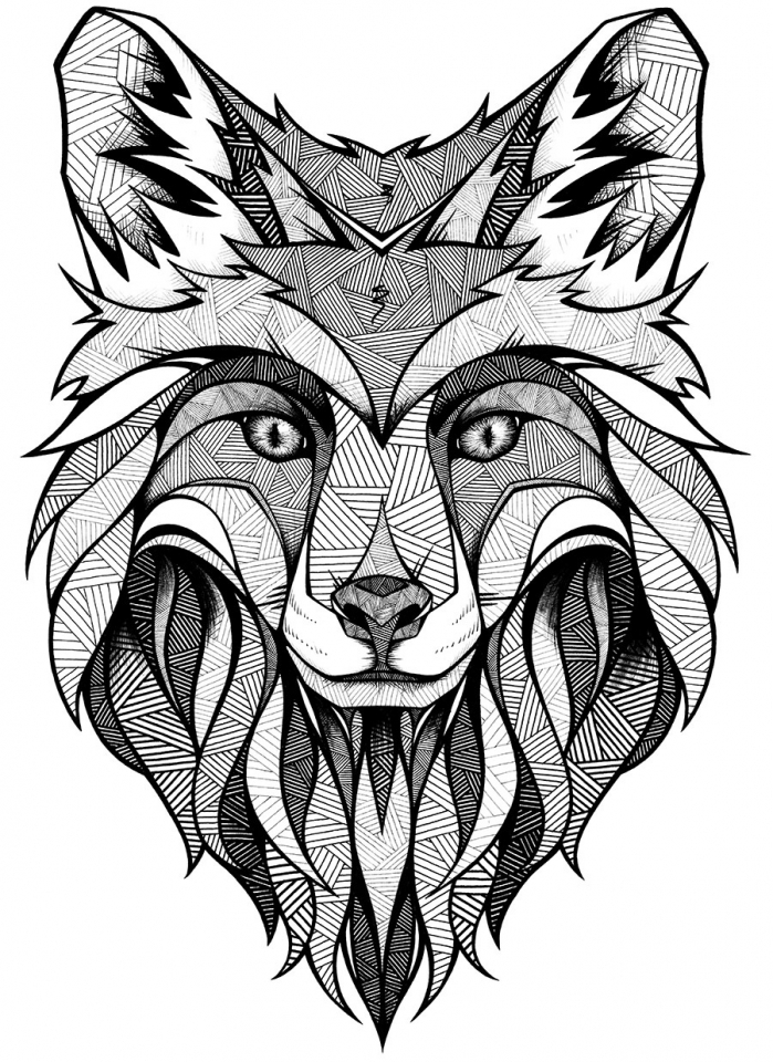 Wolf Coloring Pages FREE Printable 19