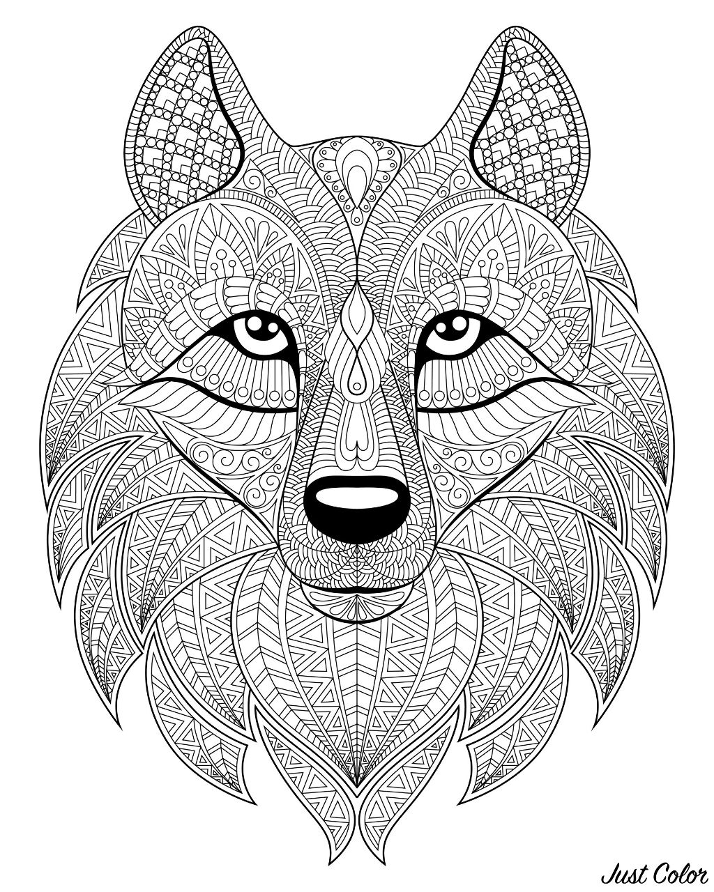 Wolf Coloring Pages FREE Printable 21